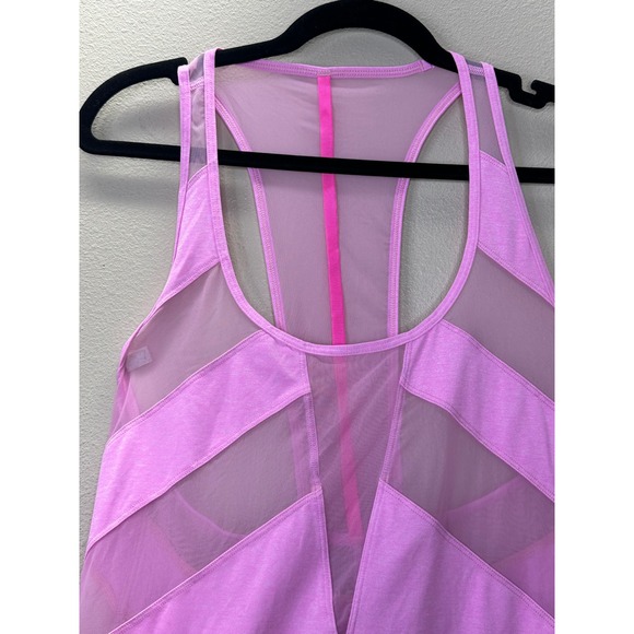 Lululemon Swiftly Tech‎ Racerback Tank Top Pink Mesh Athletic Workout Size 6 - Picture 4 of 6